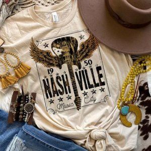 Nashville Music City Graphic Tee